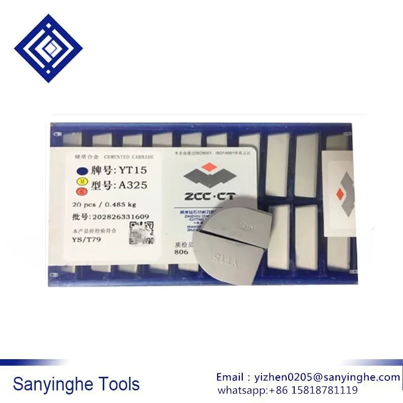 

A325 YG6 / YG8 / YW1 / YW2 / YT5 / YT14 / YT15 cnc carbide welding inserts brazed insert cnc tools (20pcs/lots )