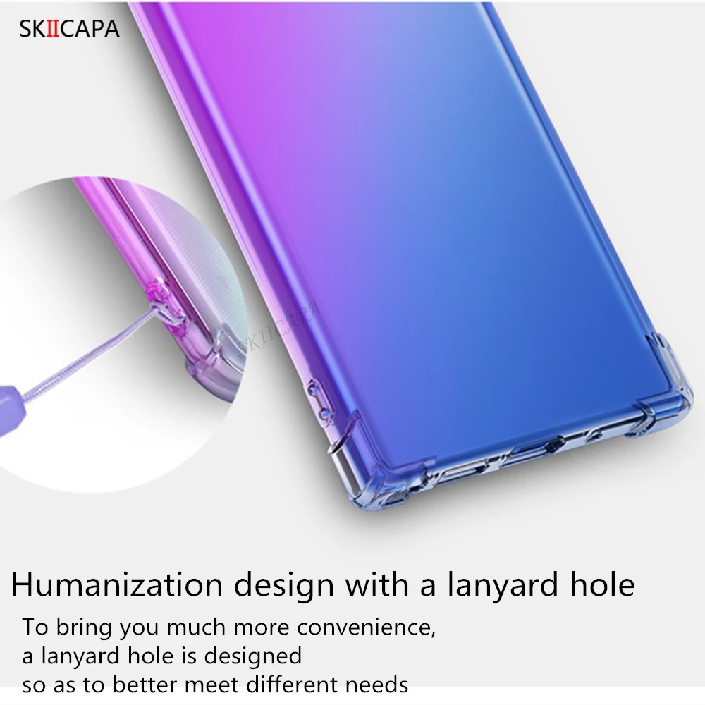 Для Samsung Galaxy S20 Plus Ultra Note 20 10 Ultra S10 S9 Plus S10E S7 Edge Радужный цвет Ультратонкий противоударный чехол с градиентом