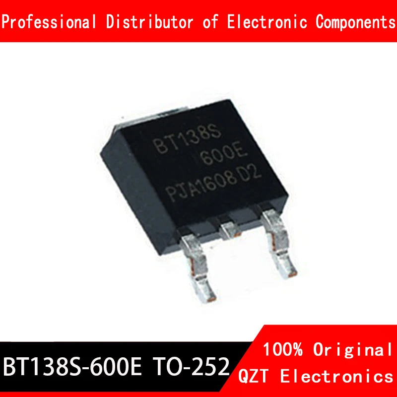 10 قطعة BT138S-600E TO252 BT138 600E إلى 252 BT138S-600 DPAK BT138S 600E SMD جديد الأصلي