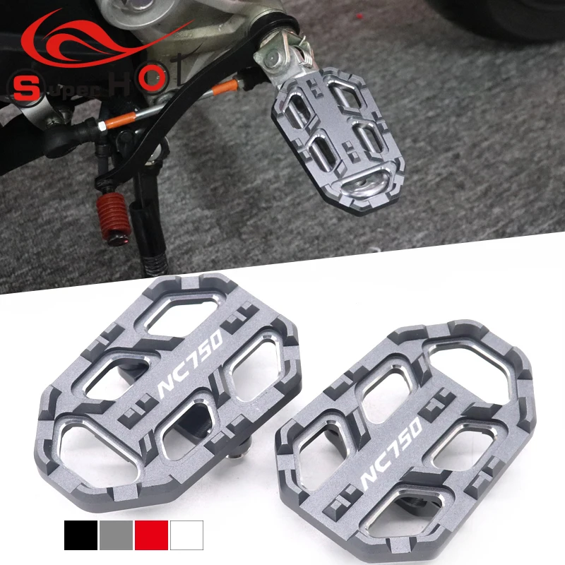 

For Honda NC750S NC750X Motorcycle Billet Wide Foot Pegs Pedals Footrest Enlarge Footpeg fit for Honda NC750S/X with NC750 logo