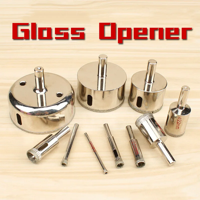 4-80MM Glass Ceramic Tile Marble Hole Drilling Opener Industrial Grade Carbon Steel Metrial Durable Anti-slip Glass Hole Cutter