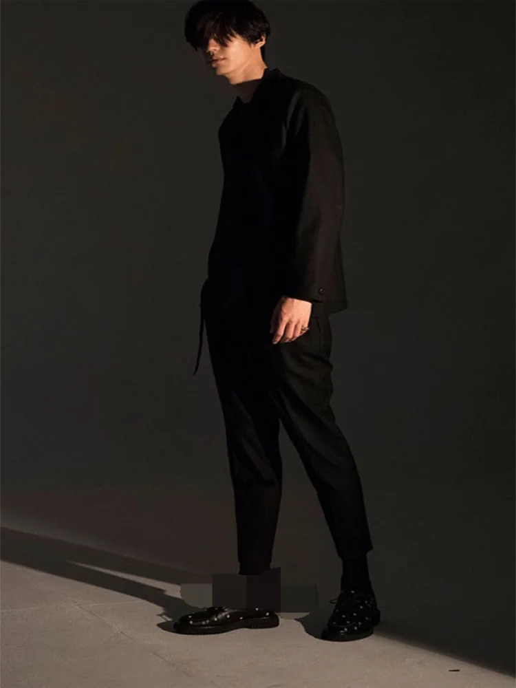 Men's Nine-Minute Pants Casual Pants Pencil Pants Spring And Autumn New Black Simple Fashion Trend Youth Urban Versatile Pants