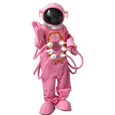 

Top quality cosplay Simulation Pink spacesuit cartoon doll costume adult kids performance astronaut costumes