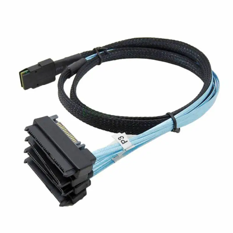 SFF-8087 a 4 SFF-8482 interno mini sas sata cabo 36pin 8087 a 29pin 8482 conector sas cabl com porta de alimentação 15pin 12 gb/s