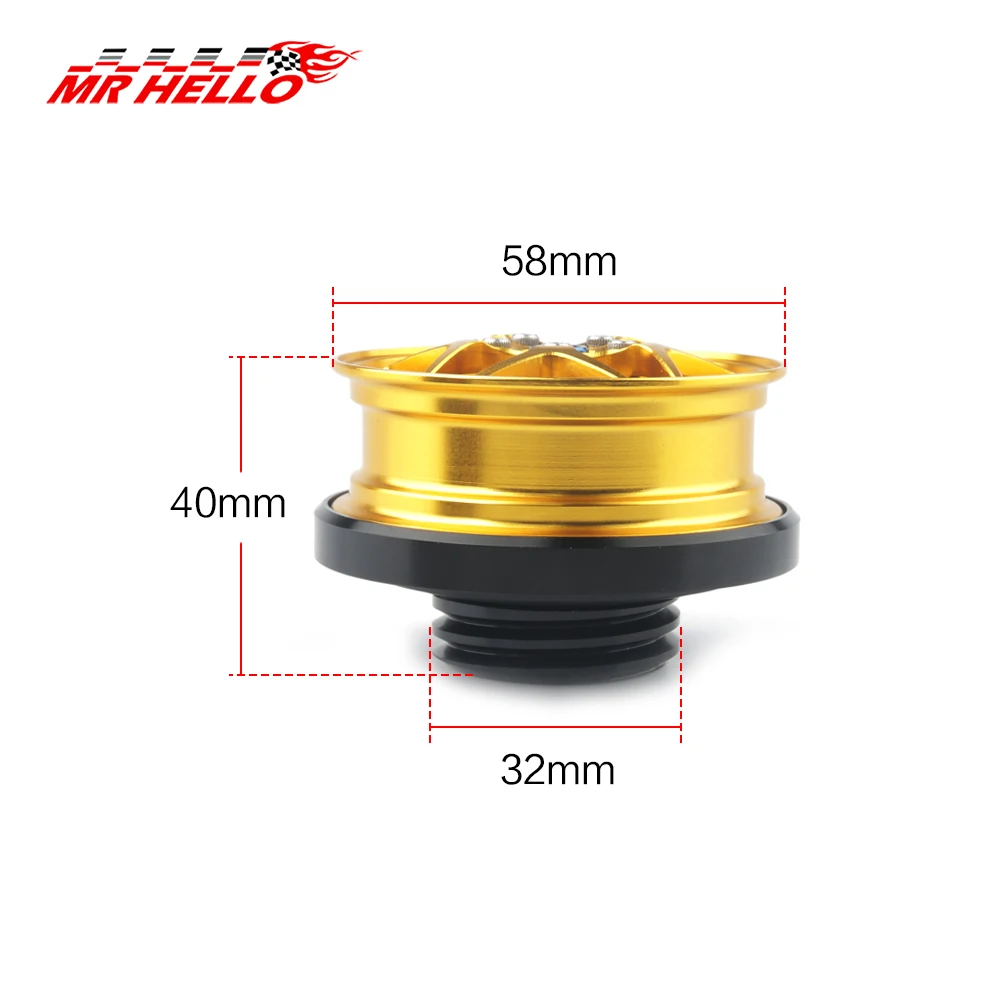 Power Performance Oil Cap Oil Fuel Filter Racing Engine Tank Cap Cover For HONDA D-series B-series H-series K-series F-series