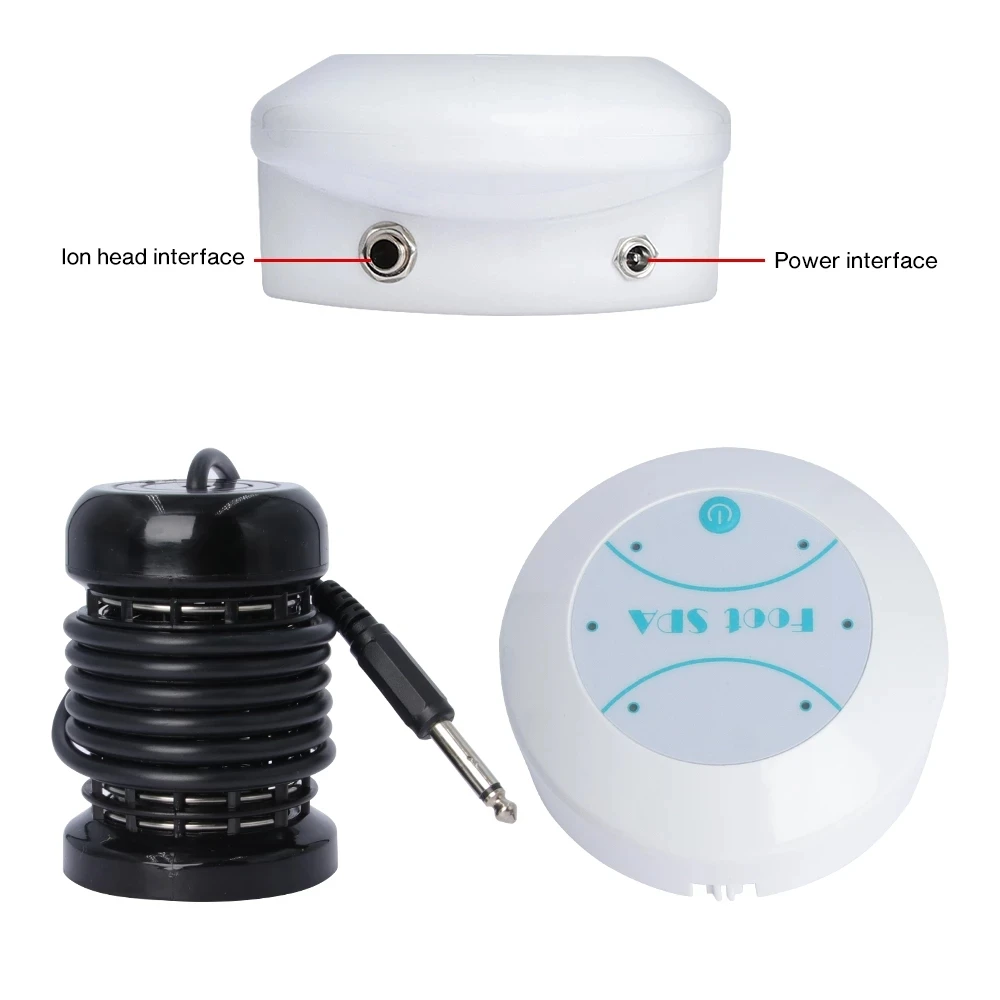 Electric Mini Foot Spa Bath Massager Detox Ion Therapy Machine Vibrating Whirlpool FootBath Cleanse FootCare Health Aqua Arrays