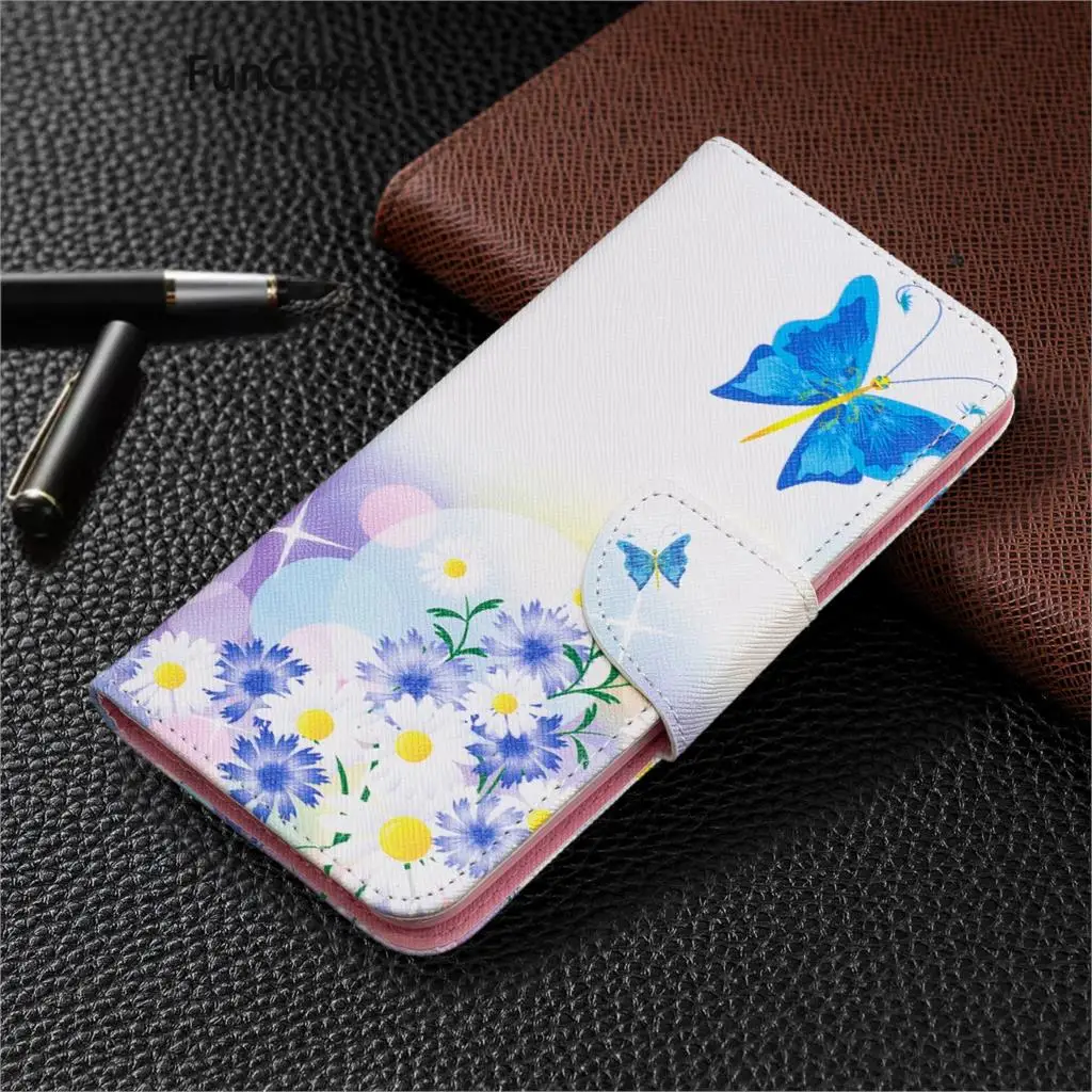 Smiley Cellphone Covers Case For estuche Samsung A20E Unicorn Samsung Galaxy capinha A10E Aksesuar PU Leather Wallet Flip Kryty