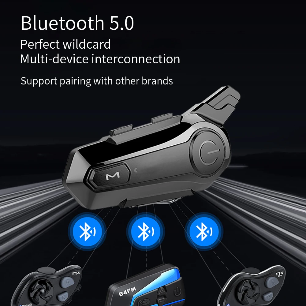 

Мотоциклетные Bluetooth-гарнитуры для шлема, домофон для 2 гонщиков, Bt, беспроводной, 100 м, Intercomunicador, мотоциклетный домофон, музыка