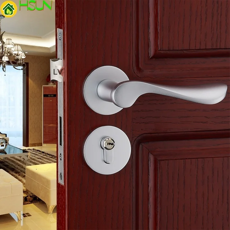 

European Space Aluminum Solid Lock Mechanics Lock Door Lock Solid Wood Lock Have Bedroom Indoor Lock Split type