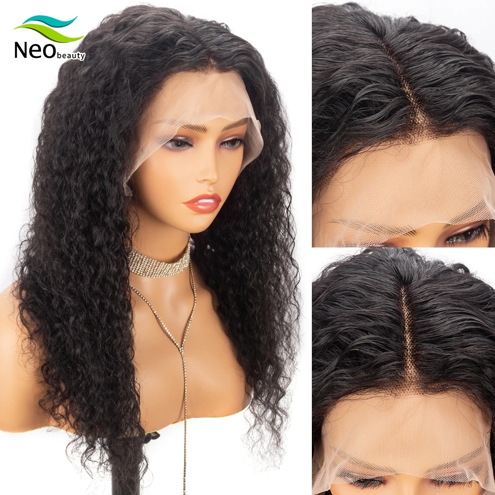 26 28 30 Inch 13x4 Lace Front Human Hair Wigs For 180% ,Water Wave HD  Lace Front Wig And Wavy Loose Deep Wave Frontal Wig