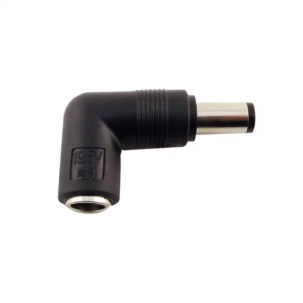 

DC Power Connector Adapter 7.4mm x 5.0mm Female to Male Right Angle Converter for Dell Hp Pavilion Probook Elitebook Envy Compaq