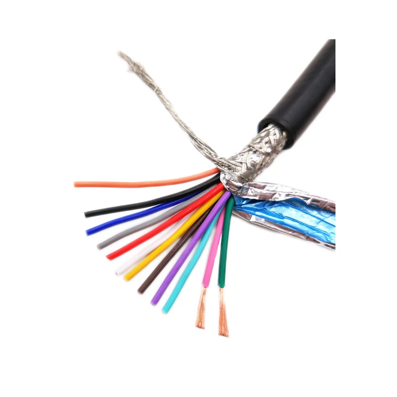 

Pure copper multi core shielded cable Rvvp 101214 core 0.2 0.3 0.5 square PVC soft jacket signal cable