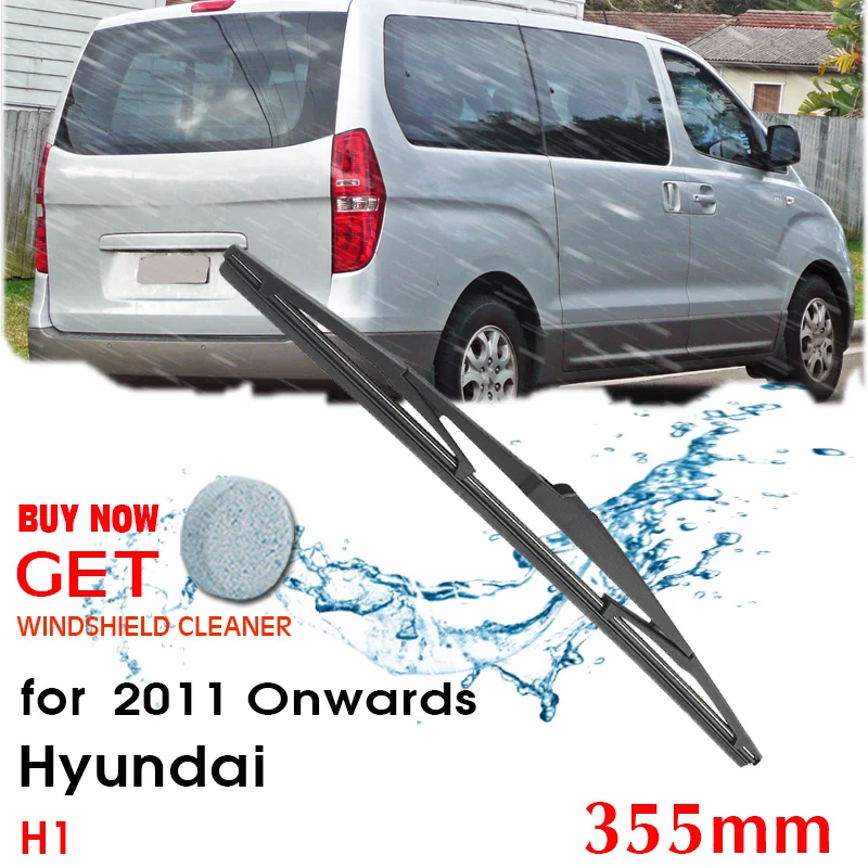 

Car Wiper blade Rear Back Window Windscreen Windshield Wipers For Hyundai H1 Hatchback 355mm 2011 Onwards Auto Accessories