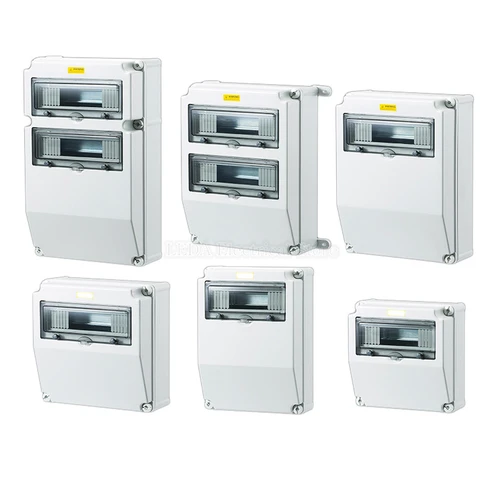 Imagen 2 del producto Caja de distribución de energía portátil para exteriores, caja de enchufe Industrial impermeable de plástico, caja vacía de mantenimiento de energía portátil, 1 Uds.