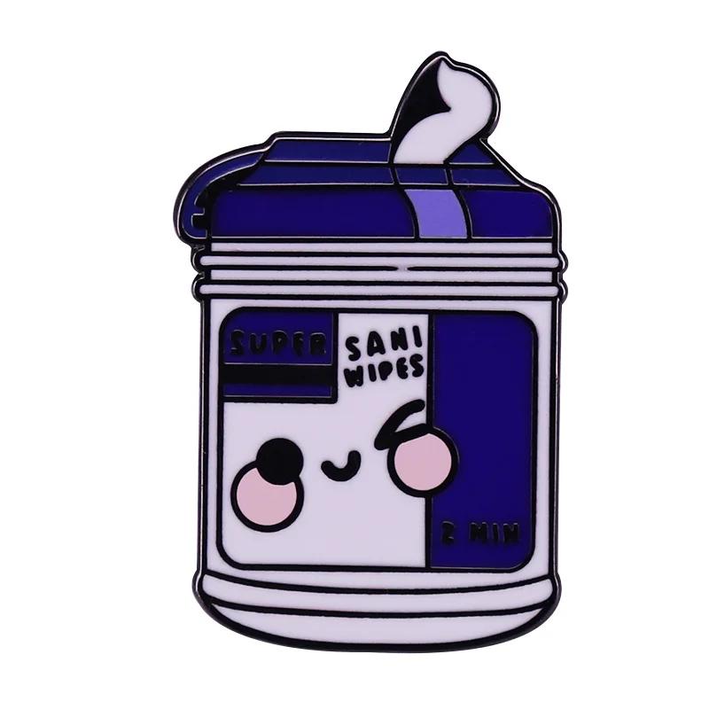 

Cute Purple Wipe Pin Nurse Doctor Sanitize Brooch Medical Coworker Nursing Student Great Stocking Stuffer