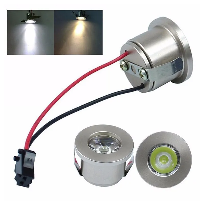 1W /3W LEDสีขาว/Warm White LED Mini SpotlightโคมไฟAC 85-265V Miniพื้นผิวติดตั้งไฟLed Downlightโคมไฟ