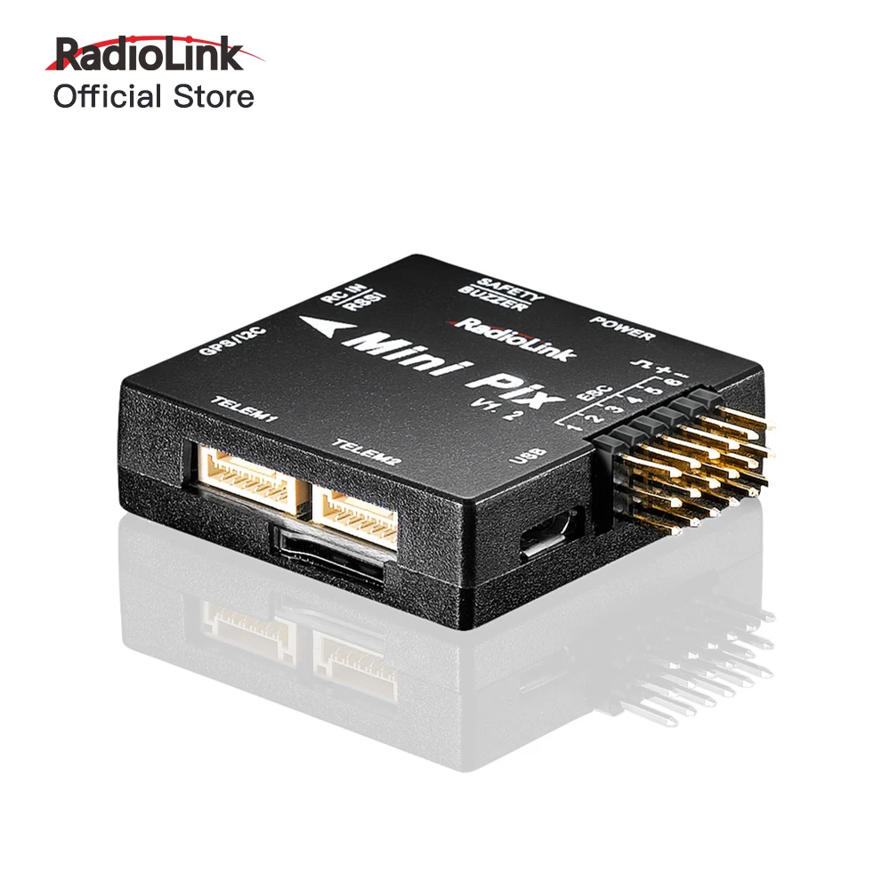 

Radiolink Mini Pix APM Flight Controller V1.2 FC 3-6 Axis FPV Drone/Helicopter/Aircraft/Quad/Car/Boat Software Vibration Damping