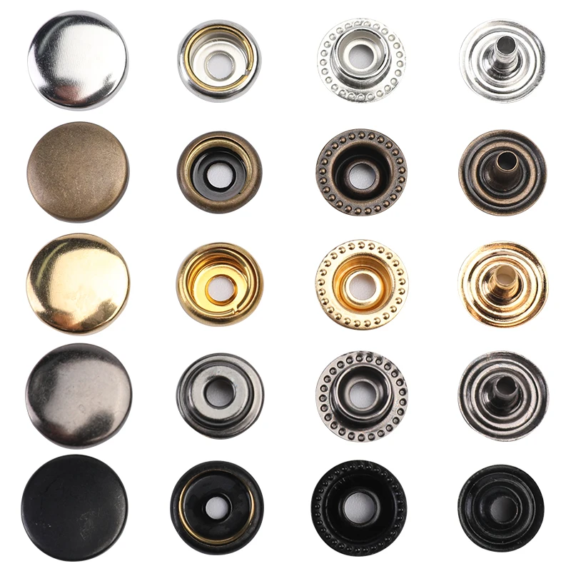 LMDZ Leather Snap Fasteners Kit 9mm/10mm/12mm Metal Button Snaps Press Studs Leather Snaps for Clothes