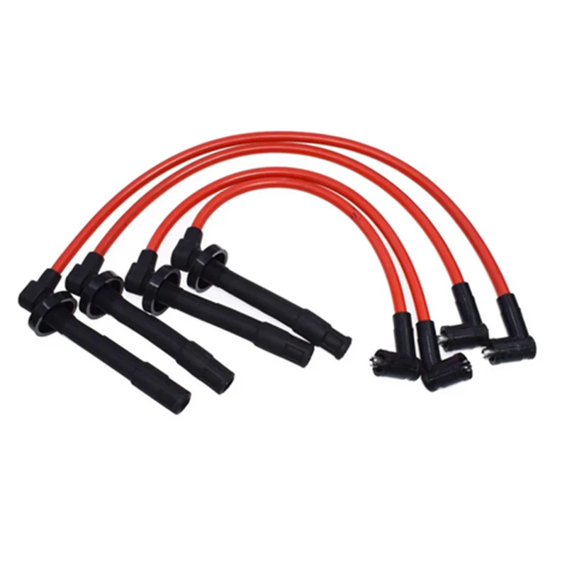 Spark Plug Ignition Wire Set For 1992-2000 Honda Civic 1993-1997 Honda Del Sol 1994-2002 L4 Honda Accord SOHC Spiral Core