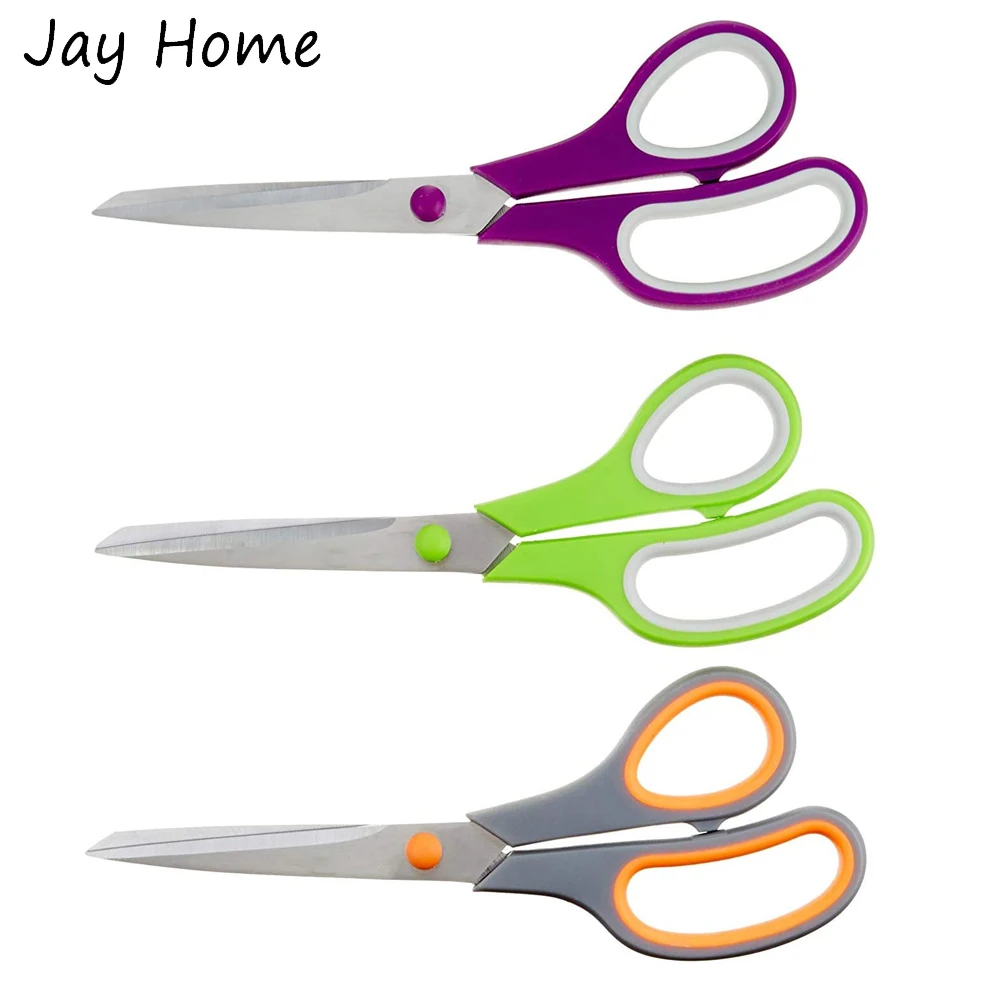 Soft Comfort-Grip Handles Stainless Steel Scissors Professional Tailor Scissors Embroidery Scissors for Leather Sewing Supplies