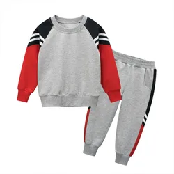 New Boys Clothes Spring Kids Sport Suit Children Clothing Sets Striped T-Shirt+Pants 2Pcs Outfit Autumn Girls Clothes Tracksuits