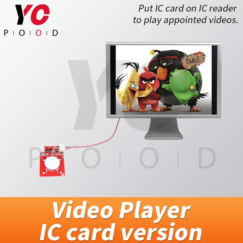 Escape Game video player RFID trigger put IC card on IC reader to trigger video play room escape mechanism