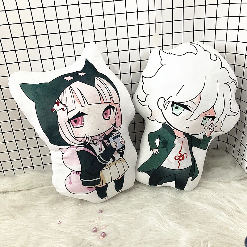 10/40cm Anime Danganronpa: Trigger Happy Havoc Plush Doll Nagito Komaeda Nanami ChiaKi Hinata Hajime Soft Stuffed Plush Pillow