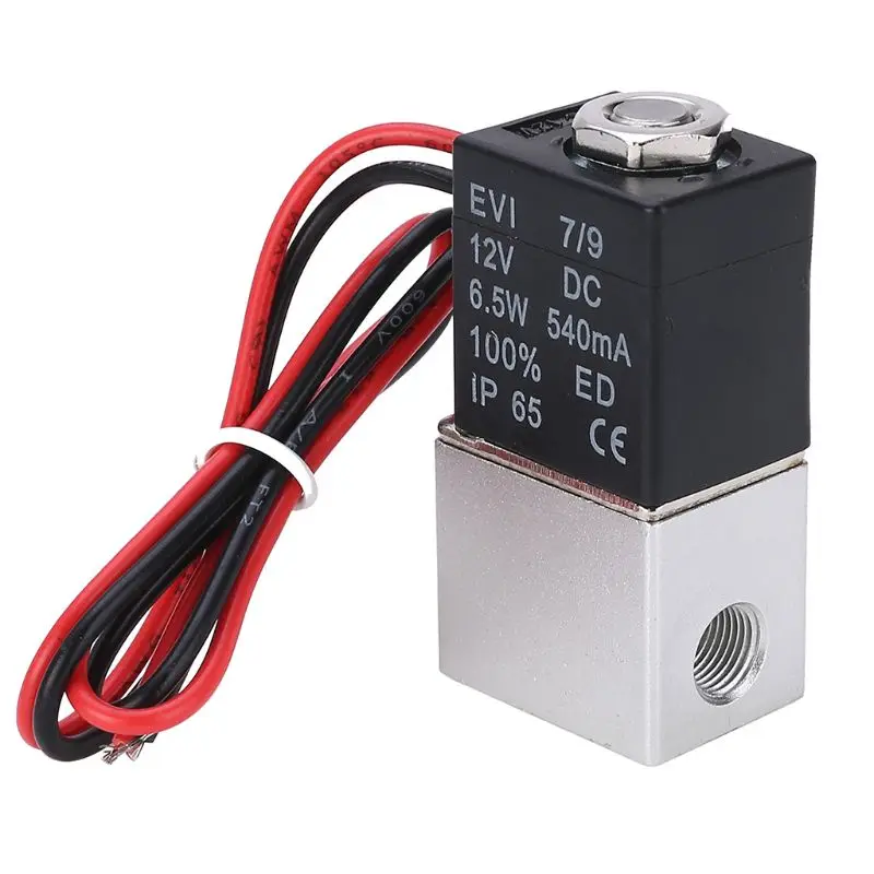 

Dropship 2V025-08 Air Pneumatic 1/4" Electromagnetic Solenoid DC12V/DC24V/AC220V