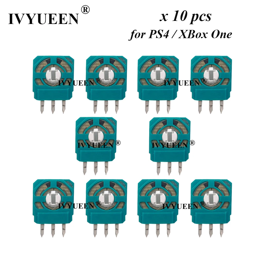 IVYUEEN 10 PCS for PlayStation 4 PS4 PRO Slim Controller Joystick Axis Analog Sensor for XBOX ONE X S 3 Pin Module Micro Switch