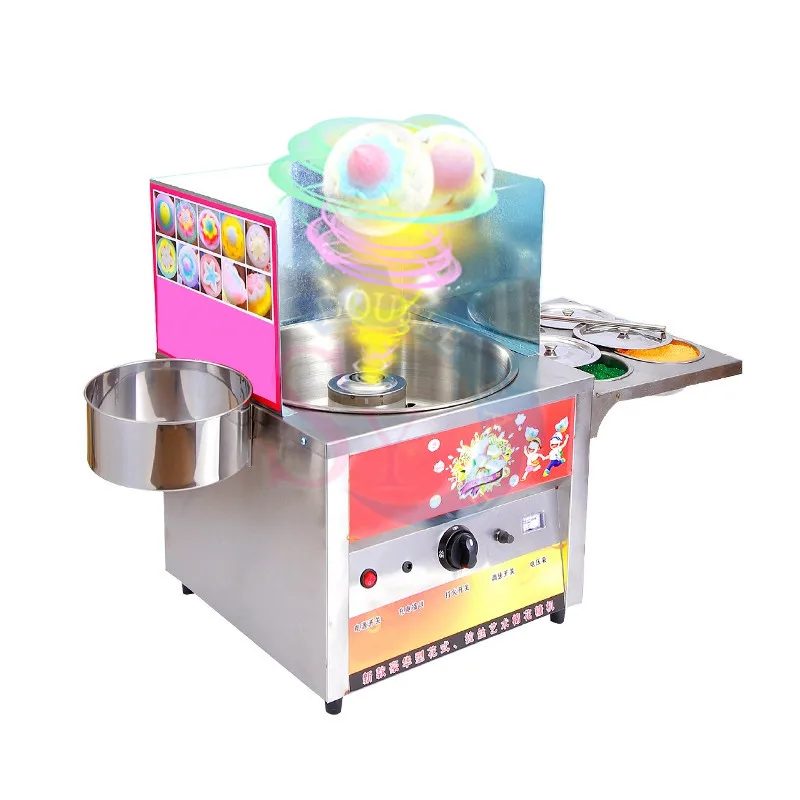 2023 Commercial Fancy Gas Sweet Cotton Candy Maker Flower Candyfloss DIY Marshmallow Machine Fairy Sugar Floss Snack Children