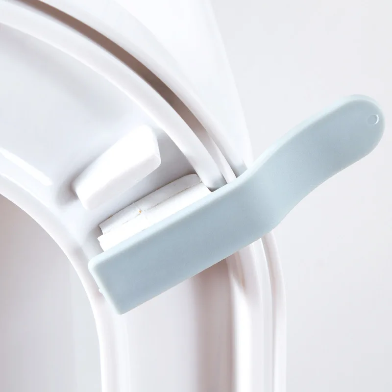 Toilet Seat Cover sticking Lifter Handle Avoid Touching Hygienic Clean lifting sticker tool bathroom supply