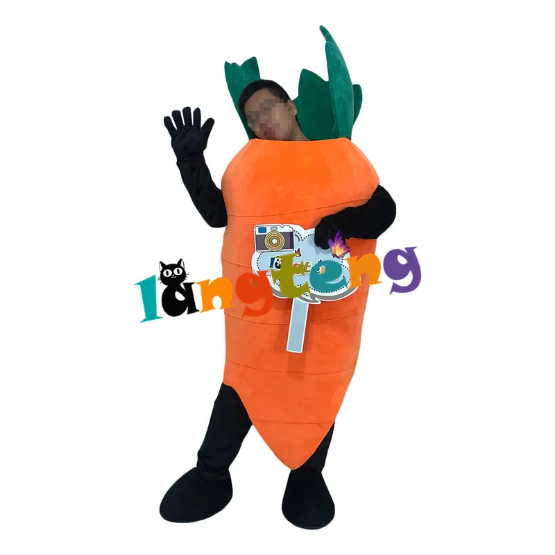 1214 Carrot Mascot Costume Design Cosplay Cartoon Character Fancy Dress For Adult