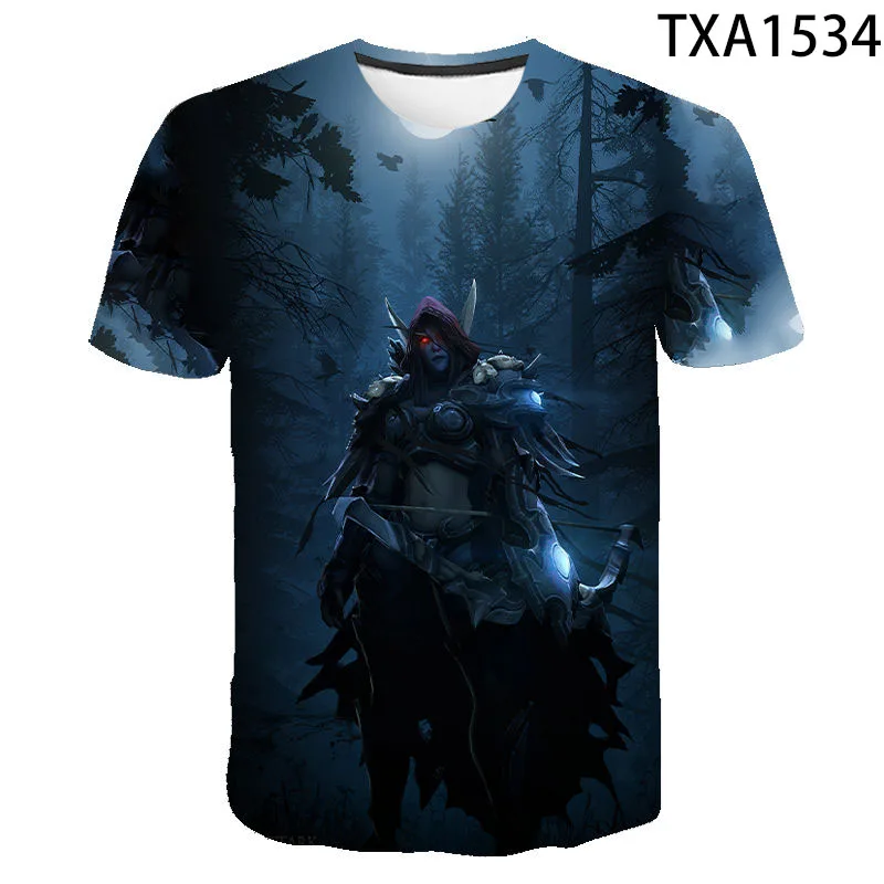 Game Warcraft 3D Printed T Shirts Men Women Children Popular Game Short Sleeve Summer Fashion Streetwear Tops Boy Girl Kids Tees