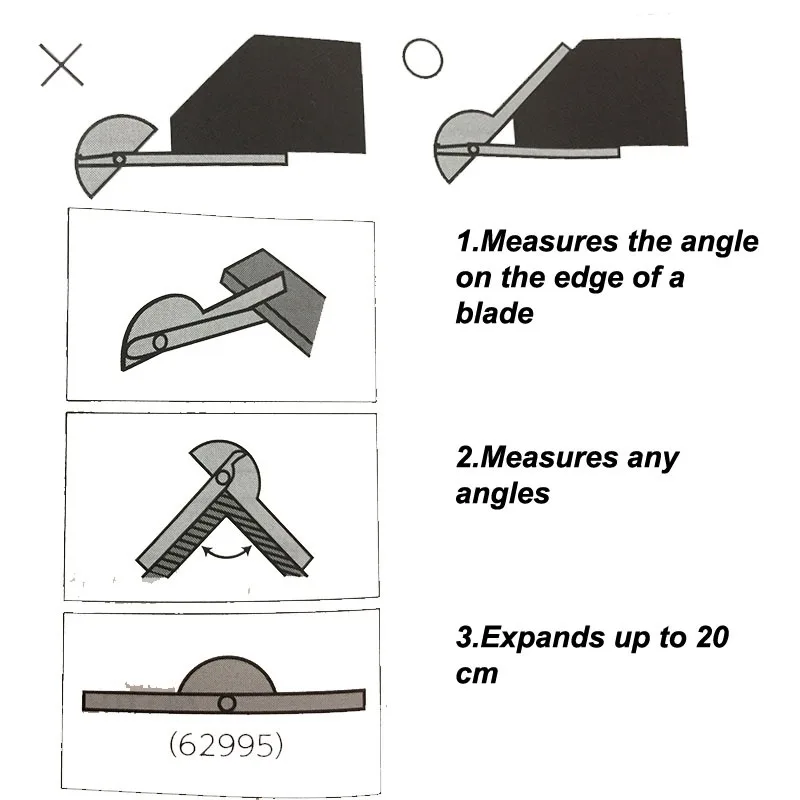 SHINWA Penguin Mini Protractor Classic Angle Gauge Ruler Machinist Craftsman Tool 180 Degree Dia40mm Dia90mm Head 10cm