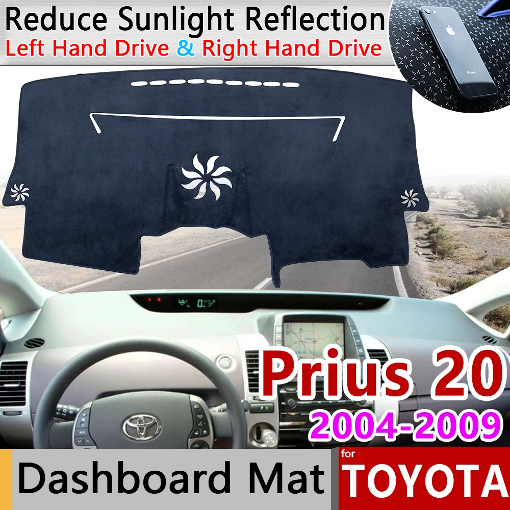 for Toyota Prius 20 2004 2005 2006 2007 2008 2009 XW20 Anti-Slip Mat Dashboard Cover Pad Sunshade Dashmat Car Accessories Rug