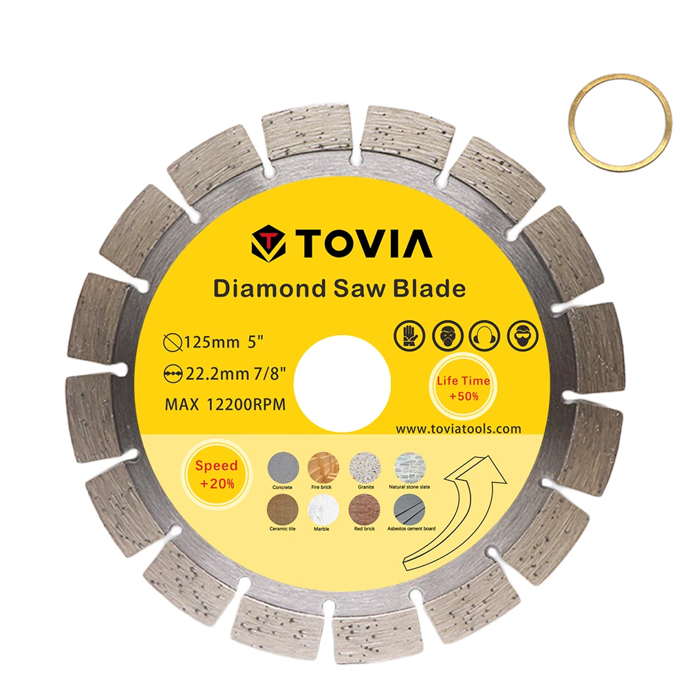 T TOVIA Diamentowe ostrze do cięcia na sucho płytek porcelanowych Tarcza piły ceramicznej do granitu, marmuru, betonu i kamienia
