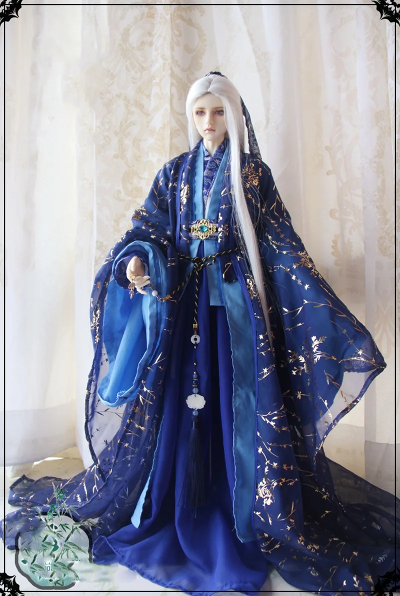 1/4 1/3 BJD Clothes Accessories Chinese Ancient Costume Hanfu Dress Warrior Outfit For BJD/SD ID72 Strong Uncle 80cm Doll A0689