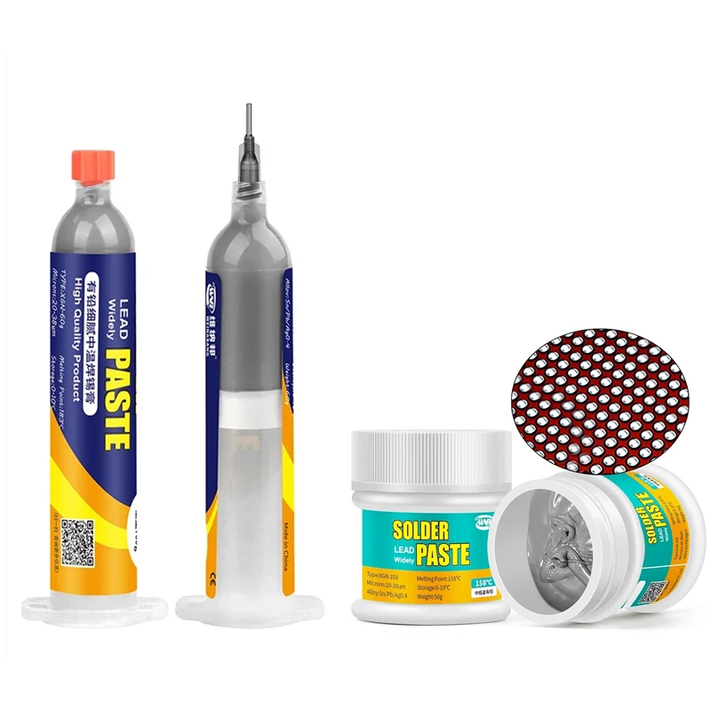 

Solder Tin Paste High Low Temperature Melting Point Welding Flux Paste for iPhone Motherboard SMT BGA Soldering Rework Tools