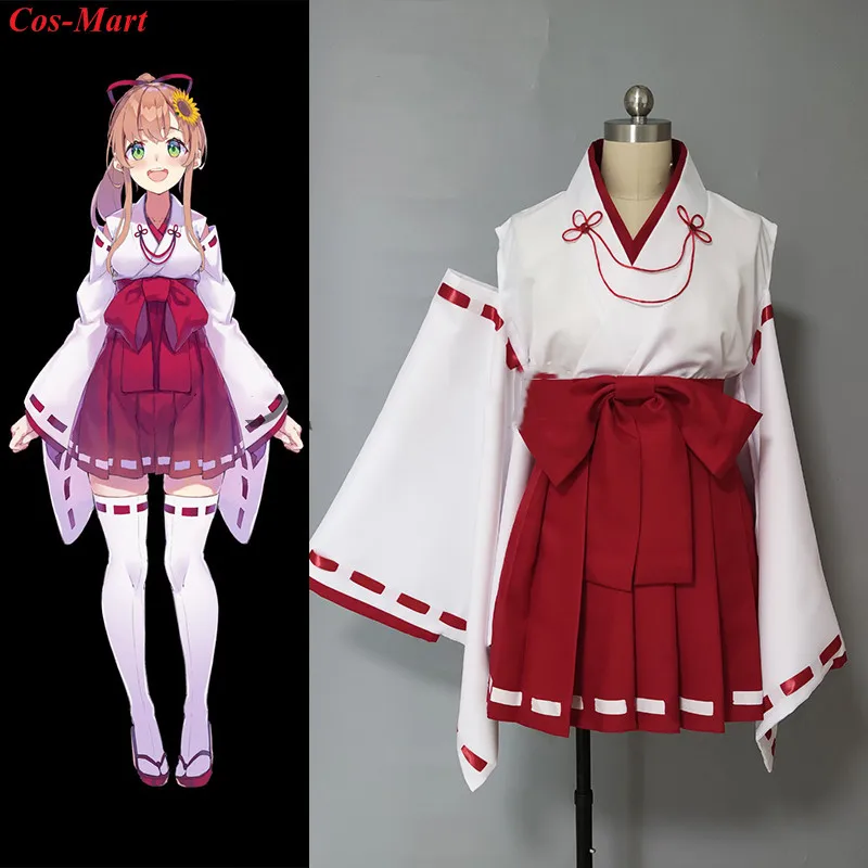 

Anime Vtuber Honma Himawari Cosplay Costume Cute Mikofuku Uniform Dress Female Activity Party Role Play Clothing Custom-Make Any