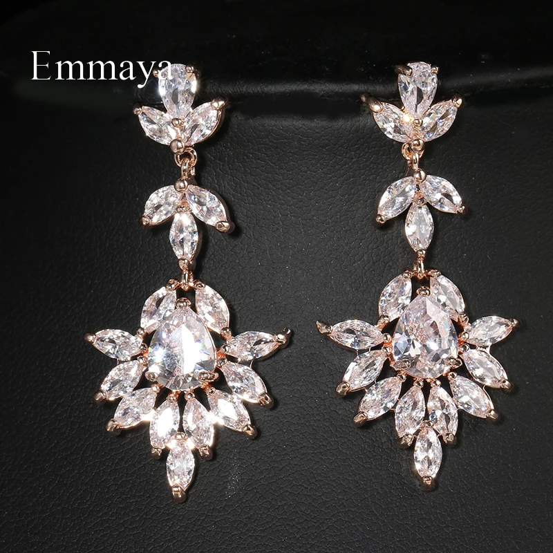 Emmaya New Fashion Fascinating Pattern Design Women&Girls Banquet Delicate Cubic Zircon Ornament Hot Sale Jewelry