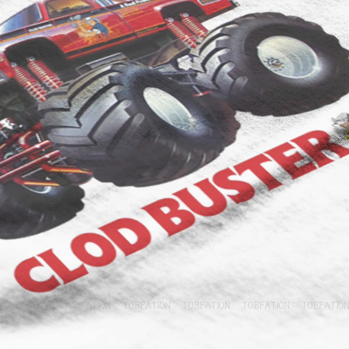 Clodbuster Hipster TShirts Monster Trucks Tripp Meredith Octopus Action Movie Men Harajuku Pure Cotton Round Neck Oversized