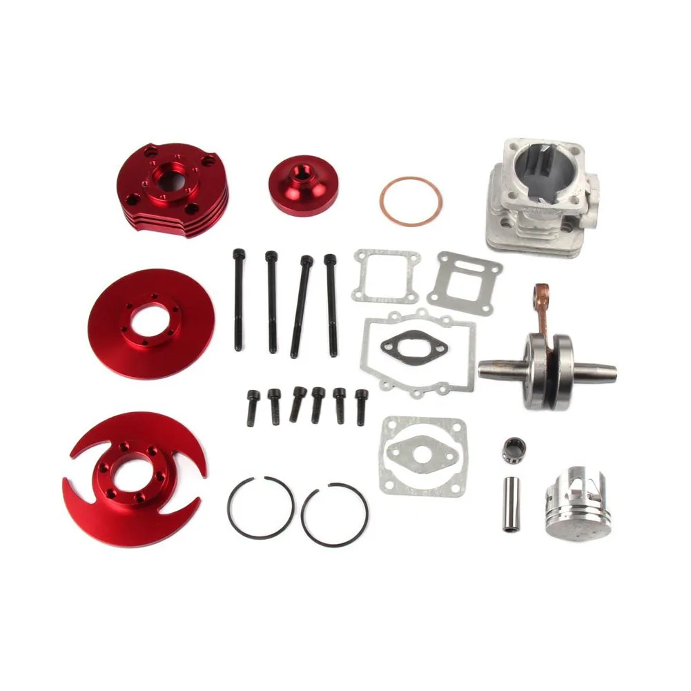 3 Color 44MM BIG BORE TOP END KIT FULL CIRCLE CRANK SHAFT FOR ATV POCKET BIKE FOR TWO STROKE MINI MOTOR 49CC 2 STROKE STAGE