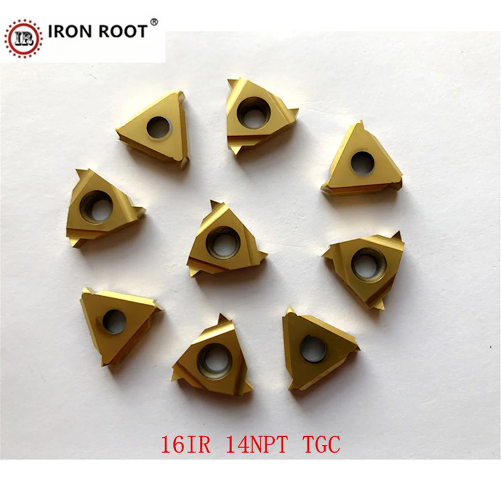 

IRON ROOT 10P 16ER16IR 11.5NPT TGC CNC Lathe Tool Metal Turning Tool Threaded Carbide Insert For SER,SEL Threaded Tool Holder