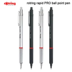 Rotring Snelle Pro M Balpen Blauwe Inkt Metalen Pen Houder Zwart/Zilveren Bal Pen 1 Stuk