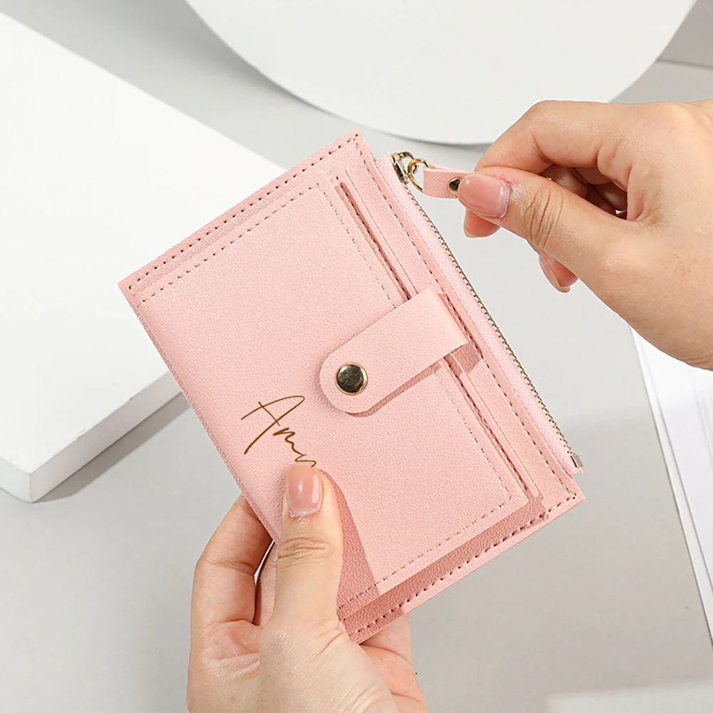 Porte-cartes personnalisé pour dames, mini pochette, porte-monnaie personnalisé pour demoiselle d'honneur, douche des patients, cadeaux de remerciement pour elle