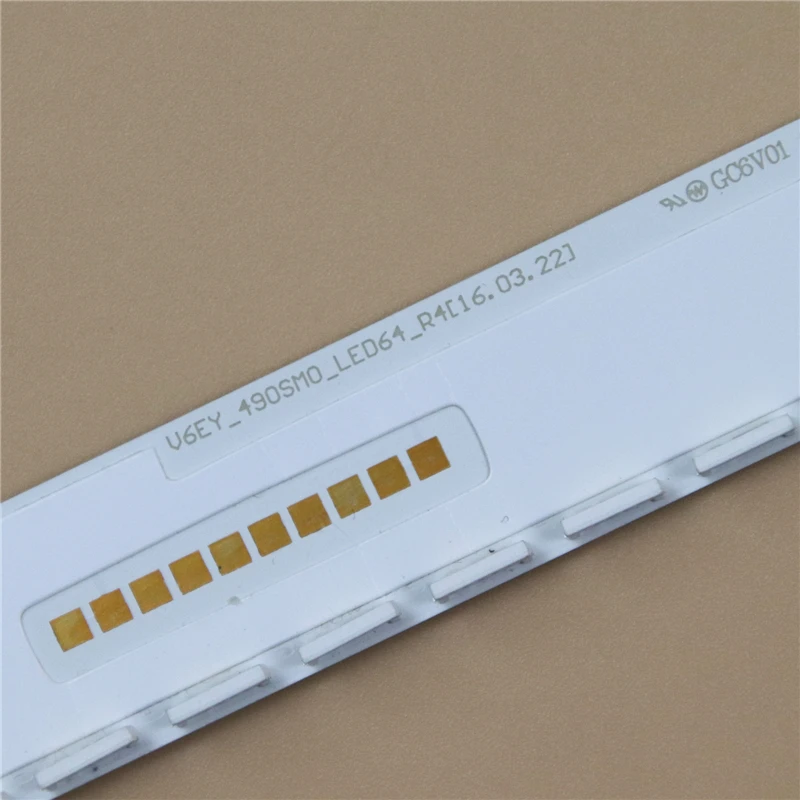 

LED Array Bars For Samsung UE49M5502 UE49M5503 LED Backlight Strips Matrix LED Lamps Lens Bands V6EY_490SM0_LED64_R4 LM41-00300A