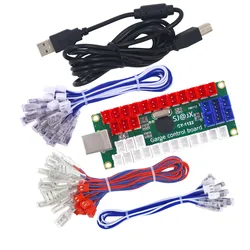 Sj @ Jx Arcade Diy Kit Led Usb Encoder Board Nul Vertraging Controller Joystick Knop Fight Stick Raspberry Pi Retro pie Mame