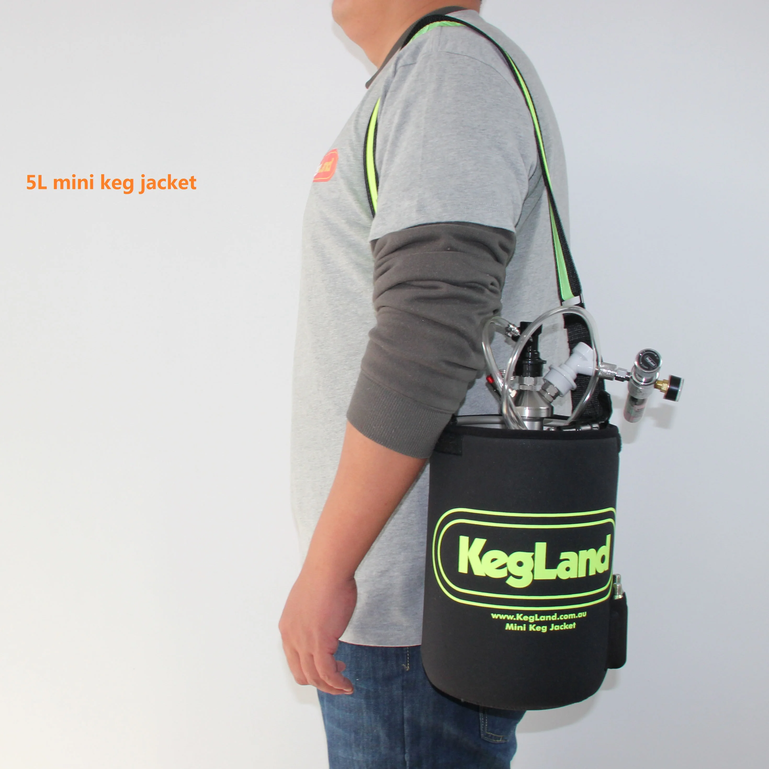 KegLand Glow in The Dark Mini Keg Neoprene  Parka / Jacket - 5L