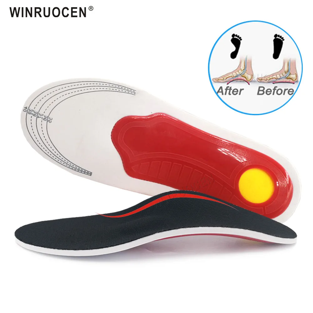 

WINRUOCEN EVA Orthotics Insole Healthy Care Varus Flat Foot For X-Legs Valgus Shoes Insert Arch Support Plantar Fasciitis Pads