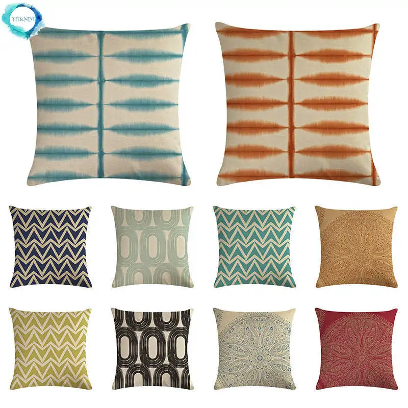 

Diagonal Stripe Cotton Linen Pillow Case Abstract Geometric Cushion Cover Car Sofa Pillow Cover Home Decoration 45x45cm